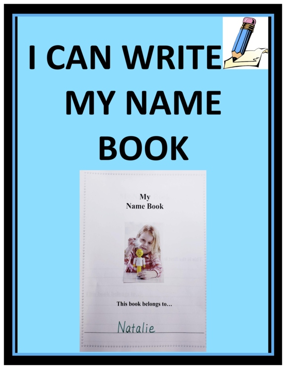 Pre-K/K My Name Book--I Can Write( Packet Printables)